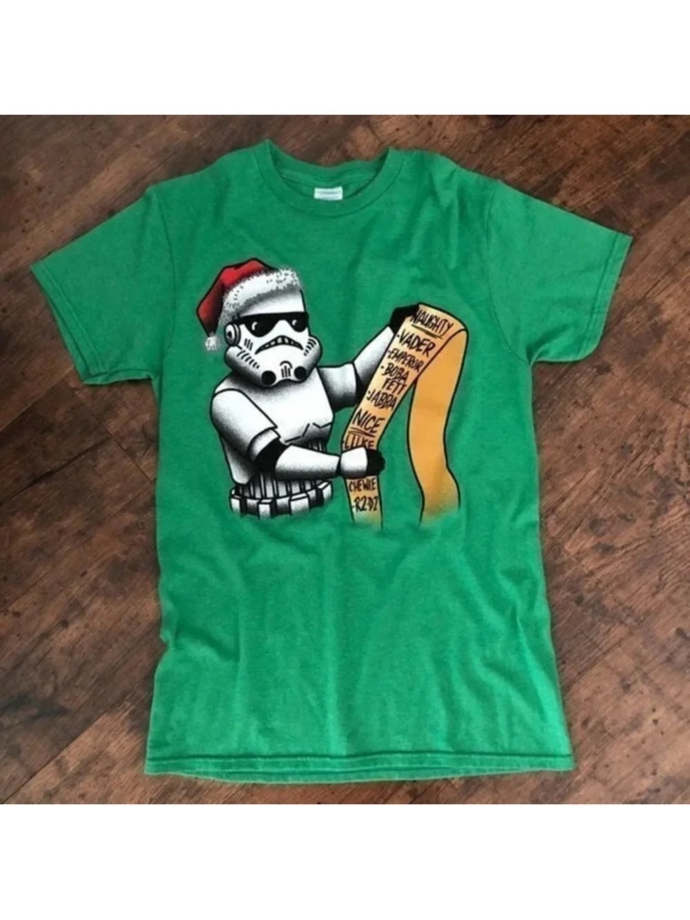 NWT Men’s Star Wars Stormtrooper Christmas List T-Shirt - Picture 2 of 5